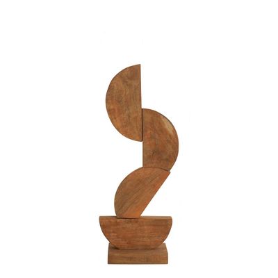 Decorative objects - ASMA statue in mango wood - Small model - 21.5 x 9.5 x 57 cm - BLANC D'IVOIRE