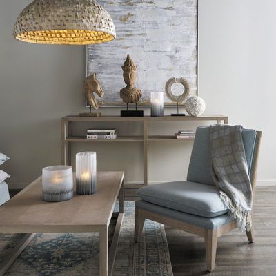 Tapis - Tapis DARYA bleu - BLANC D'IVOIRE