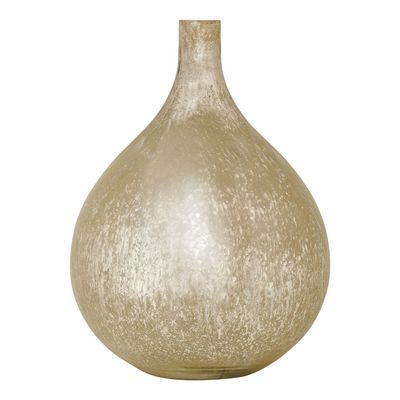 Vases - Vase bonbonne JEANNE en verre mercurisé doré - BLANC D'IVOIRE
