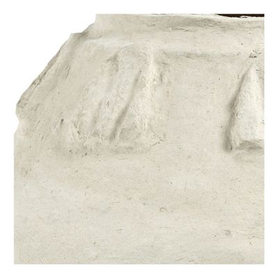 Objets de décoration - Pot décoratif CALISTA en papier maché - H. 40 cm - BLANC D'IVOIRE