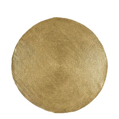 Tapis - Tapis APOLLO rond en jute - Doré - Petit modèle - ø 150 cm - BLANC D'IVOIRE