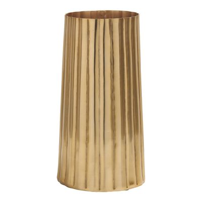 Vases - Vase Strié doré - BLANC D'IVOIRE