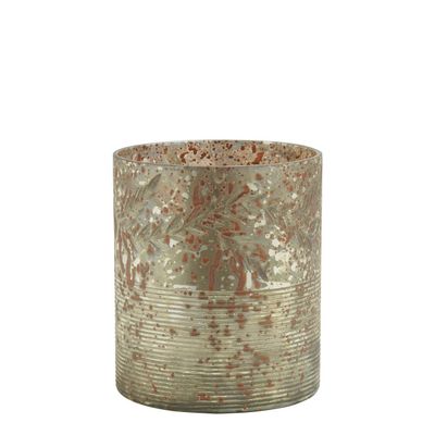 Candlesticks and candle holders - Eden vase tealight holder antique matt gold - BLANC D'IVOIRE