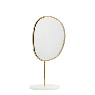 Miroirs - Miroir Marbre sur pied - BLANC D'IVOIRE