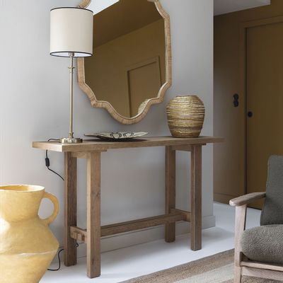 Console table - MARCELLE console light oak - BLANC D'IVOIRE