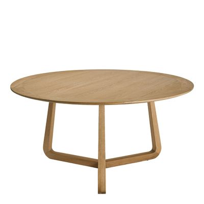 Other tables - MAXINE round light oak table - ø 150 cm - BLANC D'IVOIRE