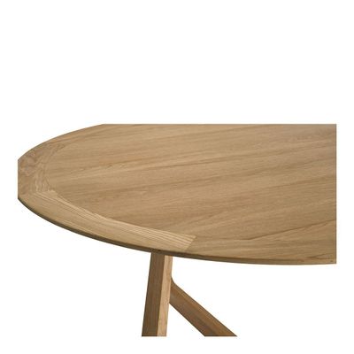 Other tables - MAXINE round light oak table - ø 150 cm - BLANC D'IVOIRE