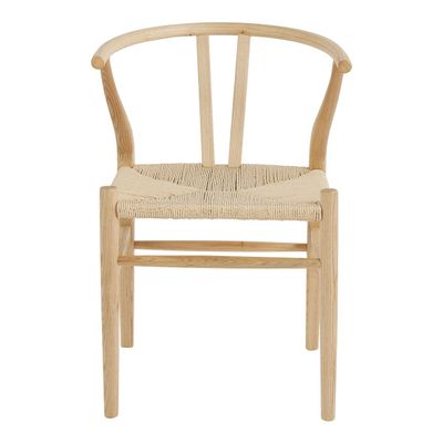 Chaises - Chaise NJORD - Bois blond - BLANC D'IVOIRE