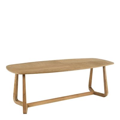 Other tables - MAXINE light oak table - 230 x 76 x 110 cm - BLANC D'IVOIRE