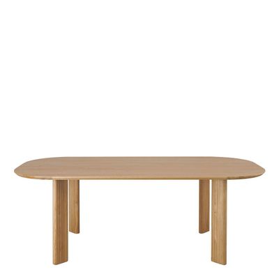 Autres tables - Table SIMONA chêne clair - 220 x 110 x 75 cm - BLANC D'IVOIRE