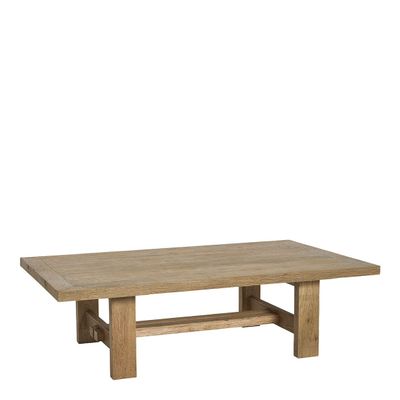 Coffee tables - MARCELLE light oak coffee table - BLANC D'IVOIRE