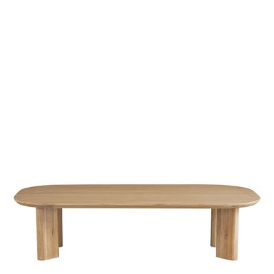 Other tables - SIMONA light oak coffee table - BLANC D'IVOIRE
