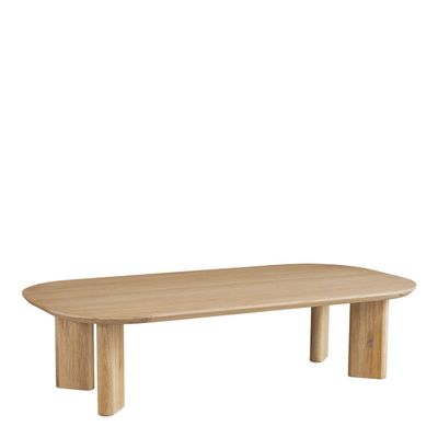 Autres tables  - Table basse SIMONA chêne clair - BLANC D'IVOIRE