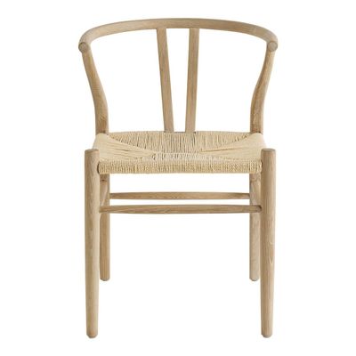 Chaises - Chaise NJORD - Frêne naturel blanchi - BLANC D'IVOIRE
