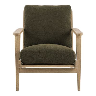 Armchairs - JULES armchair in terrycloth - Khaki - BLANC D'IVOIRE