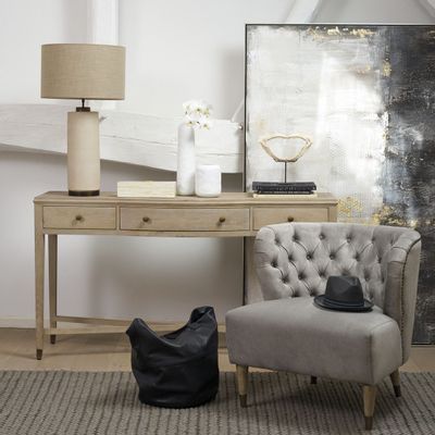 Consoles - Console INES blanchi - BLANC D'IVOIRE