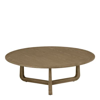 Tables basses - Table basse MAXINE ronde - Grand modèle - ø 100 x 36 cm - BLANC D'IVOIRE