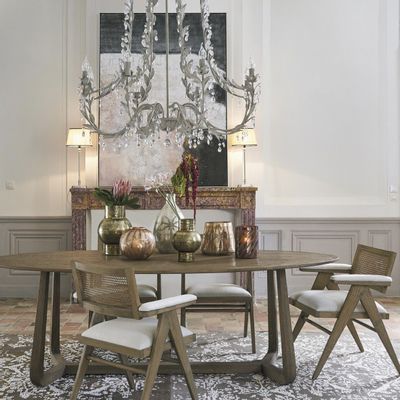 Other tables - MAXINE table - Large model - 280 x 110 x 76 cm - BLANC D'IVOIRE