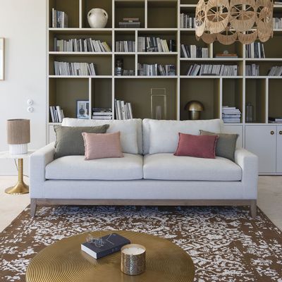 Sofas - LEONORE linen sofa - Beige - BLANC D'IVOIRE