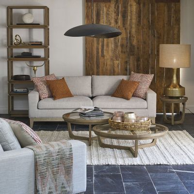 Coffee tables - MAXTON natural coffee table - Small model - BLANC D'IVOIRE