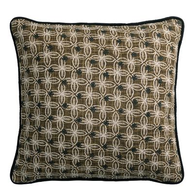 Fabric cushions - CHANDRA cushion cover - Bronze - 50 x 50 cm - BLANC D'IVOIRE