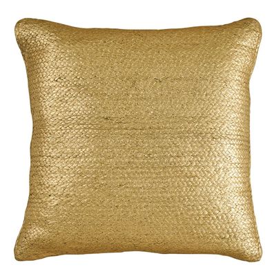 Cushions - APOLLO jute cushion - Gold - 60 x 60 cm - BLANC D'IVOIRE