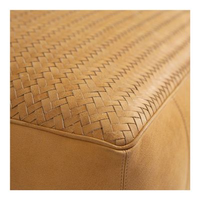 Ottomans - MAKENA pouf natural - BLANC D'IVOIRE