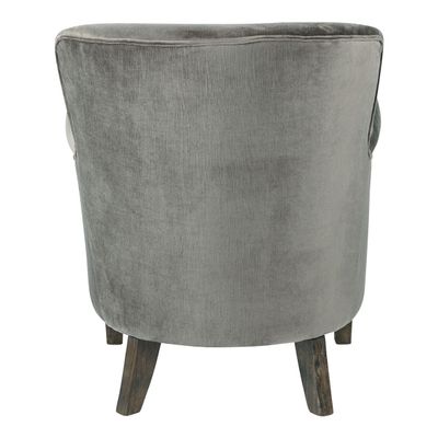 Fauteuils - Fauteuil CLAUDE gris foncé - BLANC D'IVOIRE