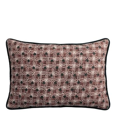 Fabric cushions - CHANDRA cushion cover - Pink - 60 x 40 cm - BLANC D'IVOIRE