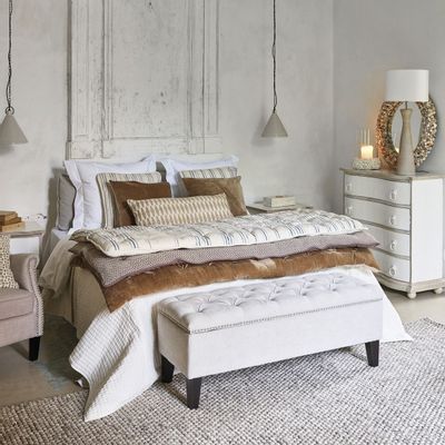 Benches - ARTHUR chalk chest bench - BLANC D'IVOIRE