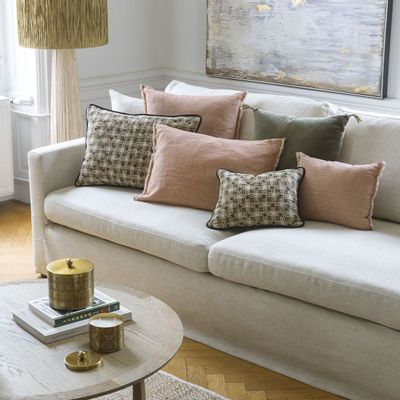 Fabric cushions - CHANDRA cushion cover - Bronze - 30 x 40 cm - BLANC D'IVOIRE