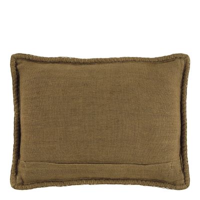 Cushions - LOUISE linen cushion - Bronze - BLANC D'IVOIRE