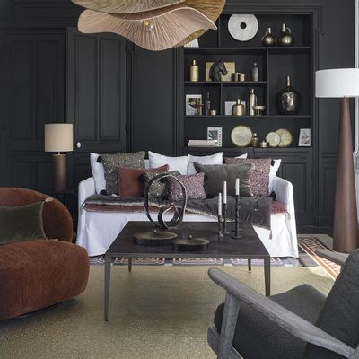 Coussins textile - Housse de coussin BAGHEERA - Rose - 30 x 40 cm - BLANC D'IVOIRE