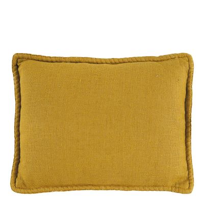 Coussins - Coussin LOUISE lin - Safran - BLANC D'IVOIRE