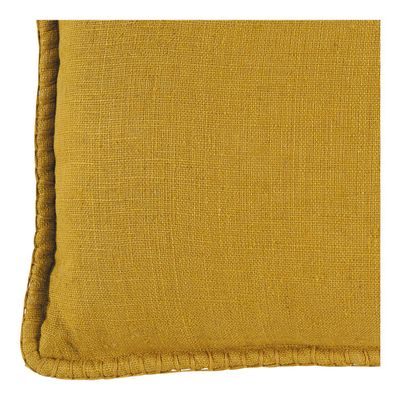 Cushions - LOUISE linen cushion - Saffron - BLANC D'IVOIRE