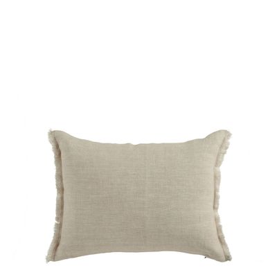 Fabric cushions - CHLOÉ cushion cover in washed linen - Natural - 30 x 40 cm - BLANC D'IVOIRE