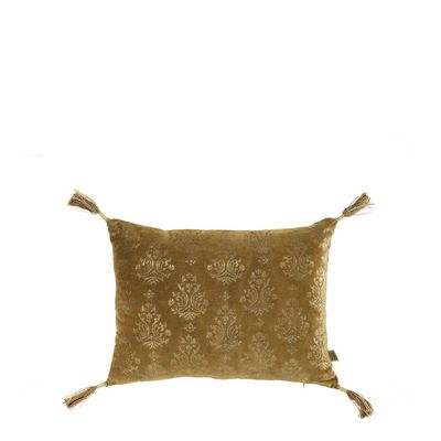 Fabric cushions - AURORE velvet cushion cover - Bronze and gold - 30 x 40 cm - BLANC D'IVOIRE