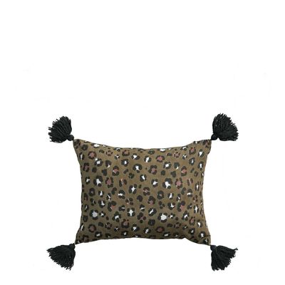 Coussins textile - Housse de coussin BAGHEERA - Bronze - 30 x 40 cm - BLANC D'IVOIRE