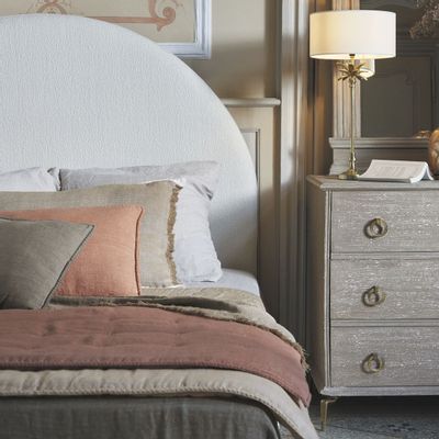 Cushions - LOUISE linen cushion - Gray - BLANC D'IVOIRE