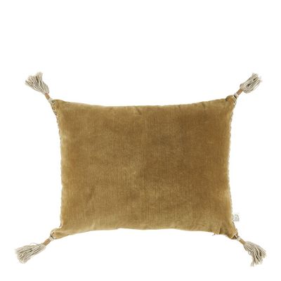 Fabric cushions - MATTEO cushion cover in cotton and linen velvet - Bronze - 30 x 40 cm - BLANC D'IVOIRE