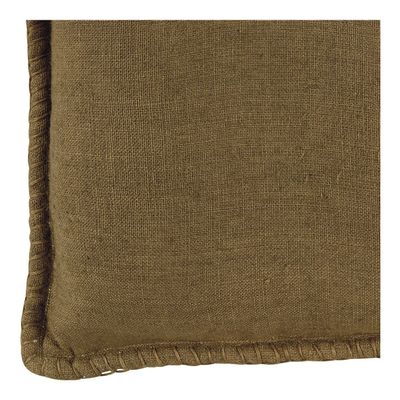 Cushions - LOUISE linen cushion - Bronze - BLANC D'IVOIRE