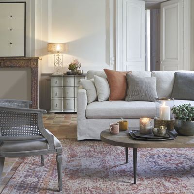 Cushions - LOUISE linen cushion - Gray - BLANC D'IVOIRE