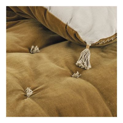 Sofas - MATTEO futon in cotton and linen velvet - Bronze - BLANC D'IVOIRE