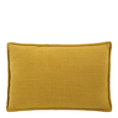 Coussins - Coussin LOUISE lin - Safran - BLANC D'IVOIRE
