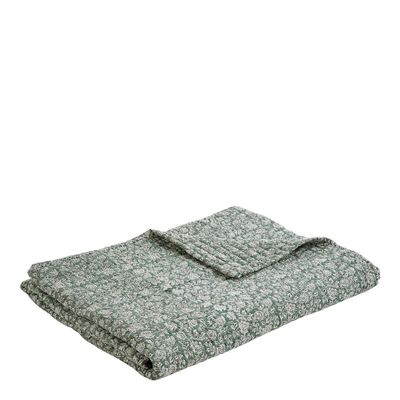 Bed linens - EDEN cotton bedspread - Celadon - 230 x 180 cm - BLANC D'IVOIRE