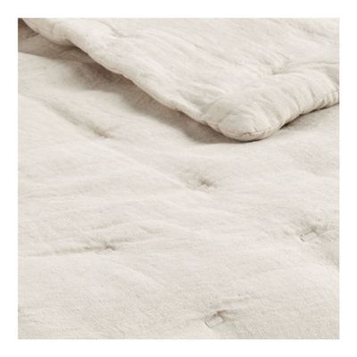 Bed linens - CHLOÉ bedspread in washed linen - Ivory - 230 x 180 cm - BLANC D'IVOIRE