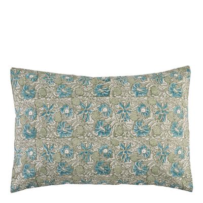 Coussins textile - Housse de coussin JUNGLE coton - Mousse - BLANC D'IVOIRE