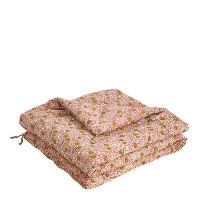 Bed linens - JUNGLE cotton quilt - Pink - BLANC D'IVOIRE