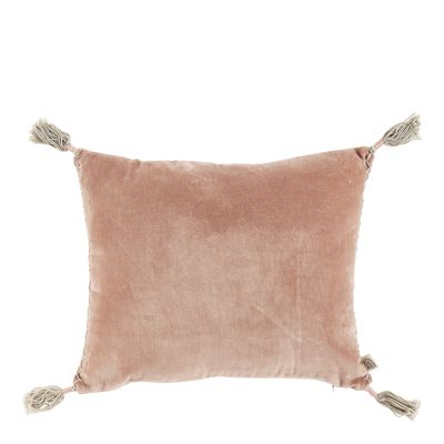 Fabric cushions - MATTEO cushion cover in cotton and linen velvet - Pink - 30 x 40 cm - BLANC D'IVOIRE