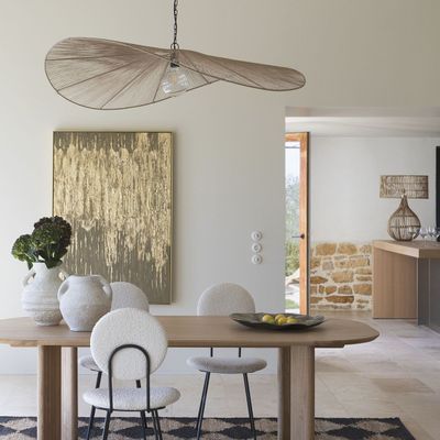 Hanging lights - ALBA jute pendant light - ø 120 cm - BLANC D'IVOIRE